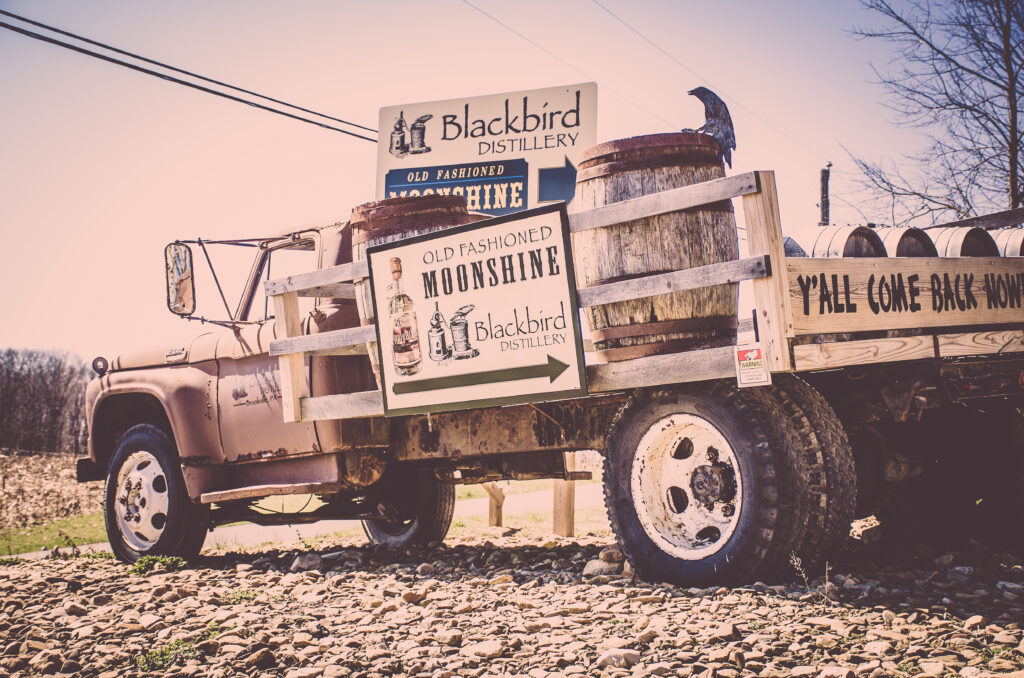 Blackbird Distillery Truck