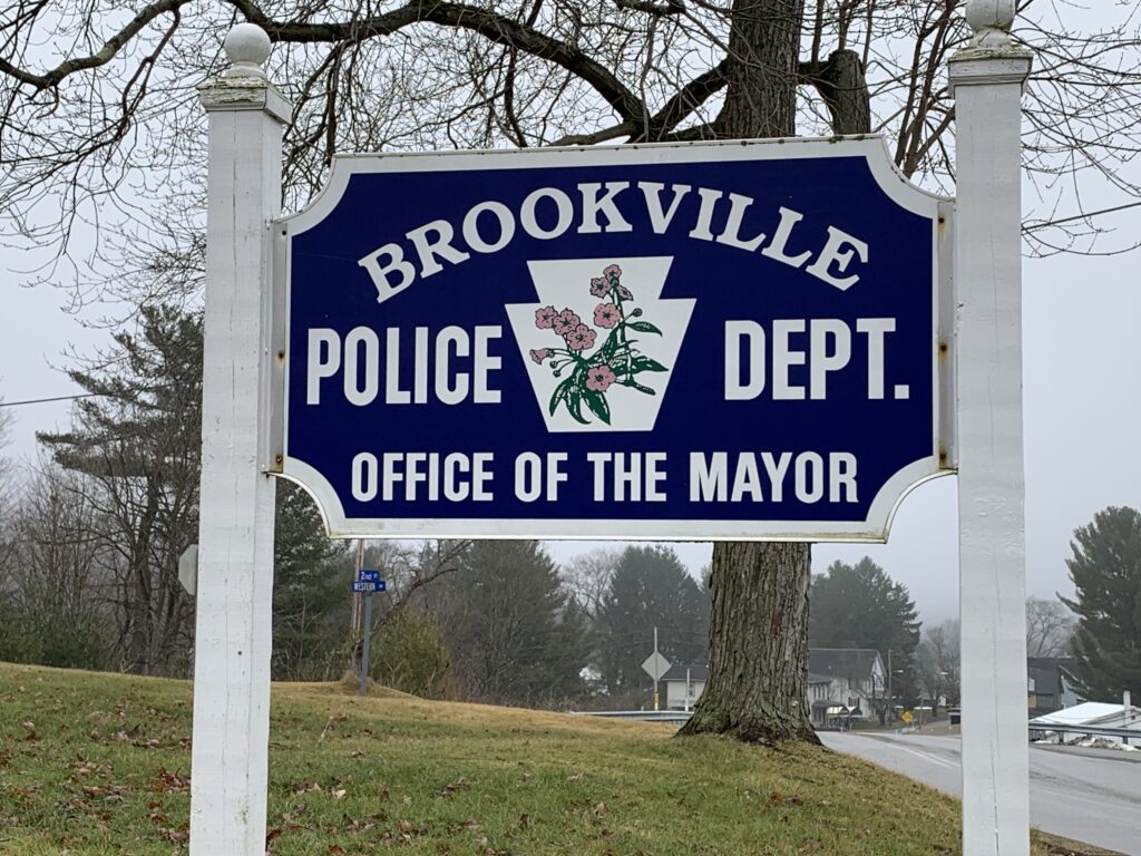 Brookville Borough Police Sign