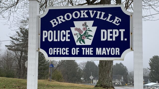 Brookville Borough Police Sign