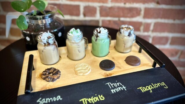 Drip Coffeehouse & Kitchen coffee flight girl scout