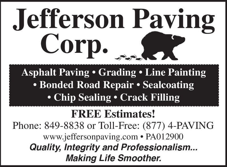 Jefferson Paving ad