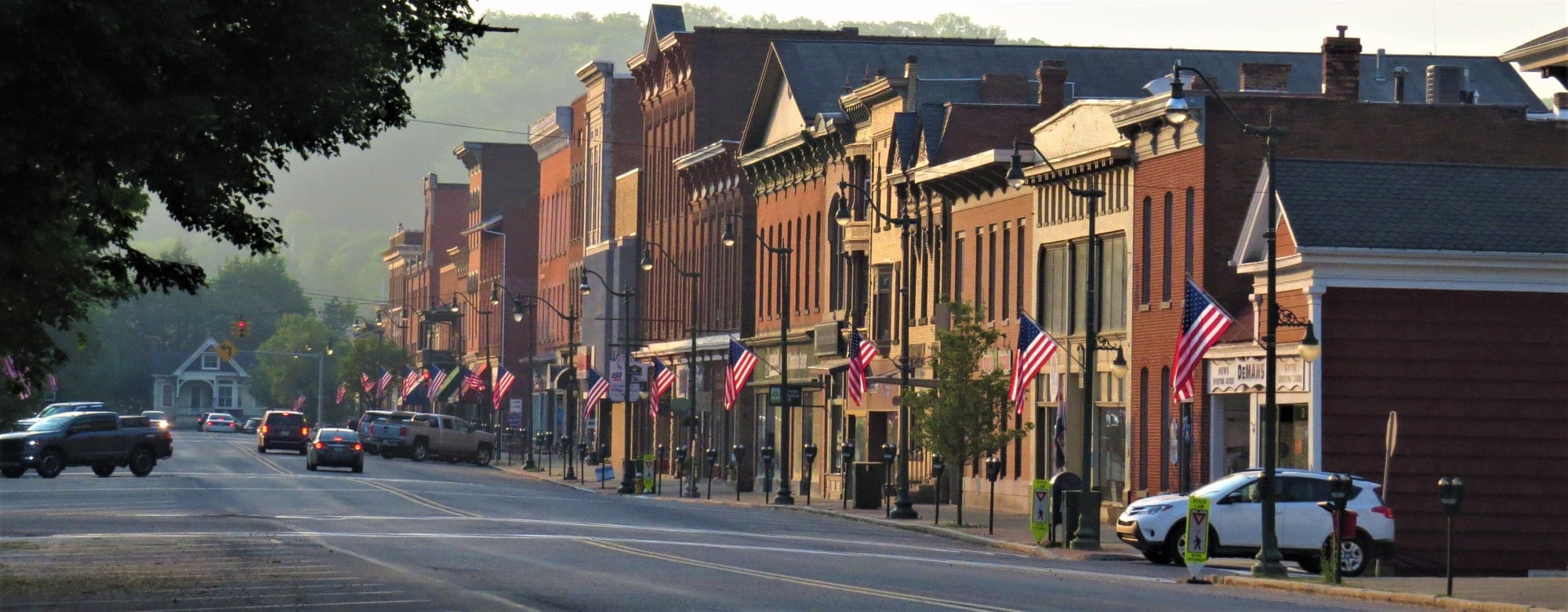 Main Street Flags – Judy Buzard Schwab Main Street View