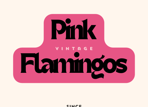 Pink Flamingos Vintage logo 1