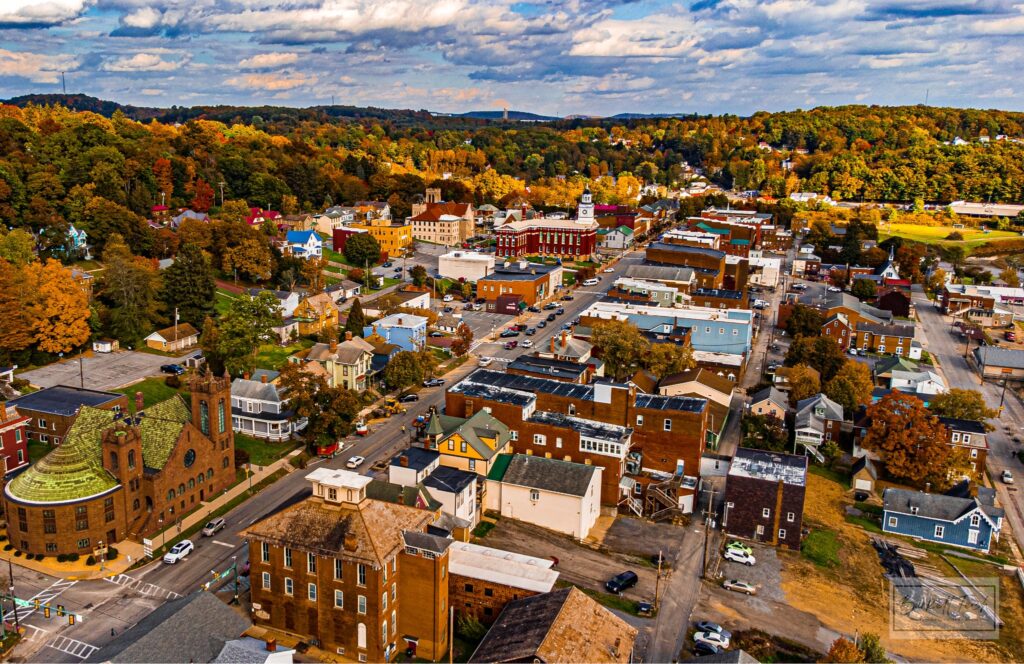 Main Street Aerial View