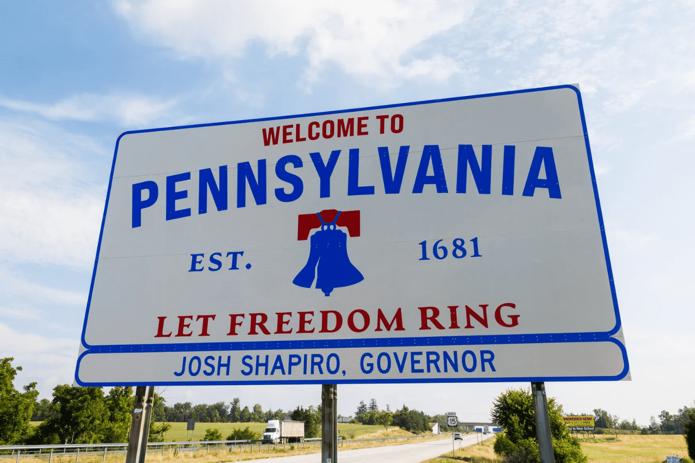 PA Welcome Sign PA Welcome Sign