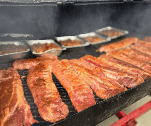 BBQ on a grill